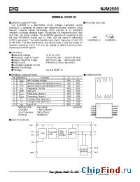 Datasheet NJM2555C-C manufacturer NJRC