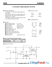Datasheet NJM2801F/U0543 manufacturer NJRC