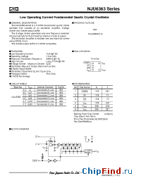 Datasheet NJU6363P manufacturer NJRC