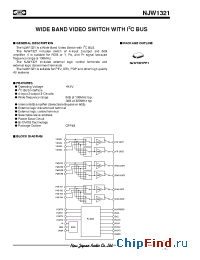 Datasheet NJW1321FP1 manufacturer NJRC