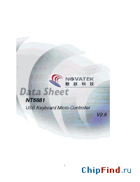 Datasheet NT6881 manufacturer Novatek