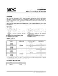 Datasheet CF5034AB-1 manufacturer NPC