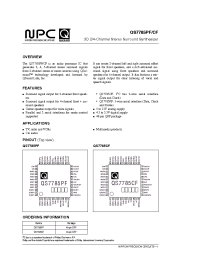 Datasheet QS7785P/C manufacturer NPC