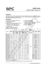 Datasheet SM5010AN4S manufacturer NPC