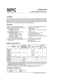 Datasheet WF5025AL1 manufacturer NPC
