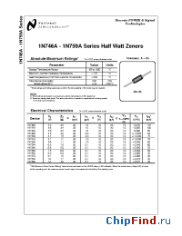 Datasheet 1N748A manufacturer National Semiconductor