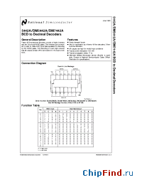 Datasheet 5442A manufacturer National Semiconductor
