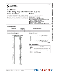 Datasheet 54ABT16374 manufacturer National Semiconductor