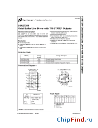 Datasheet 54ABT244 manufacturer National Semiconductor