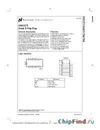 Datasheet 54AC273D manufacturer National Semiconductor