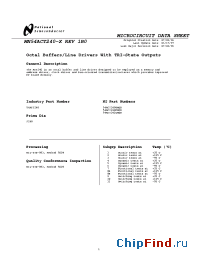 Datasheet 54ACT240DMQB manufacturer National Semiconductor