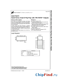 Datasheet 54ACTQ574LMQB manufacturer National Semiconductor