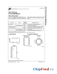 Datasheet 54F151A manufacturer National Semiconductor