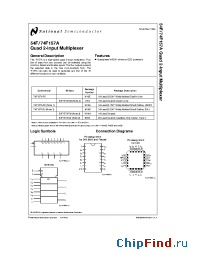 Datasheet 54F157AFM manufacturer National Semiconductor