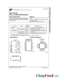 Datasheet 54F182LMQB manufacturer National Semiconductor