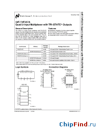 Datasheet 54F257A manufacturer National Semiconductor