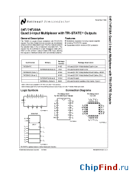 Datasheet 54F258ALL manufacturer National Semiconductor