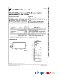 Datasheet 54F299DM manufacturer National Semiconductor