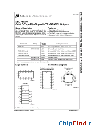Datasheet 54F374DMQB manufacturer National Semiconductor