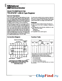 Datasheet 54LS173DMQB manufacturer National Semiconductor