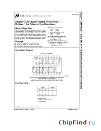 Datasheet 54LS244 manufacturer National Semiconductor