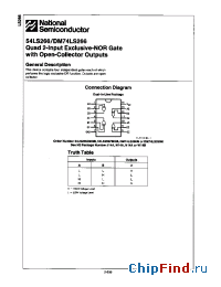 Datasheet 54LS266 manufacturer National Semiconductor