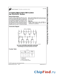 Datasheet 54LS365AFMQB manufacturer National Semiconductor