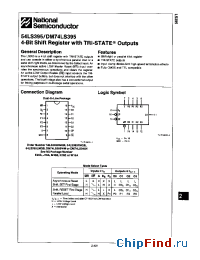 Datasheet 54LS395FMQB manufacturer National Semiconductor