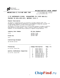 Datasheet 5962-0050101QXA manufacturer National Semiconductor