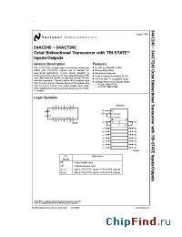 Datasheet 5962-8766301B2A manufacturer National Semiconductor