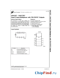 Datasheet 5962-8870301FA manufacturer National Semiconductor
