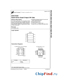 Datasheet 5962-89736012A manufacturer National Semiconductor
