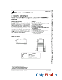 Datasheet 5962-9217801MRA manufacturer National Semiconductor