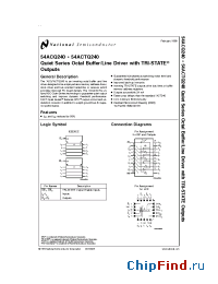 Datasheet 5962-9218401MSA manufacturer National Semiconductor