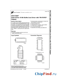 Datasheet 5962-9219901M3A manufacturer National Semiconductor
