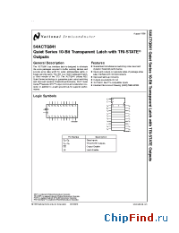 Datasheet 5962-9220001MLA manufacturer National Semiconductor