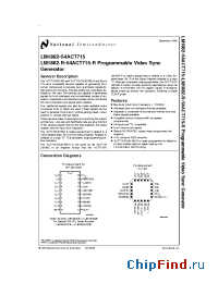 Datasheet 5962-9309701M2A manufacturer National Semiconductor