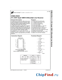 Datasheet 5962-9865201QFA manufacturer National Semiconductor