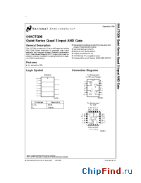 Datasheet 5962R89547022A manufacturer National Semiconductor
