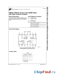 Datasheet 7401 manufacturer National Semiconductor