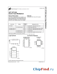 Datasheet 74F158A manufacturer National Semiconductor