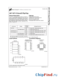 Datasheet 74F175SC manufacturer National Semiconductor