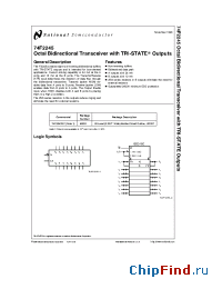 Datasheet 74F2245 manufacturer National Semiconductor