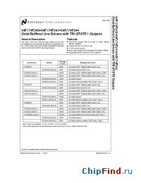 Datasheet 74F240SC manufacturer National Semiconductor