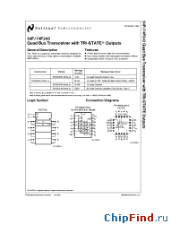 Datasheet 74F243DMQB manufacturer National Semiconductor