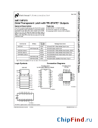 Datasheet 74F373 manufacturer National Semiconductor