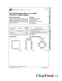Datasheet 74F410SC manufacturer National Semiconductor