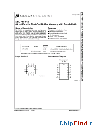Datasheet 74F413D-CQB manufacturer National Semiconductor