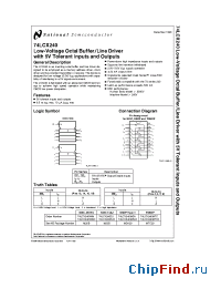 Datasheet 74LCX240MTC manufacturer National Semiconductor