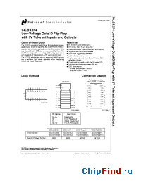 Datasheet 74LCX374MSAX manufacturer National Semiconductor